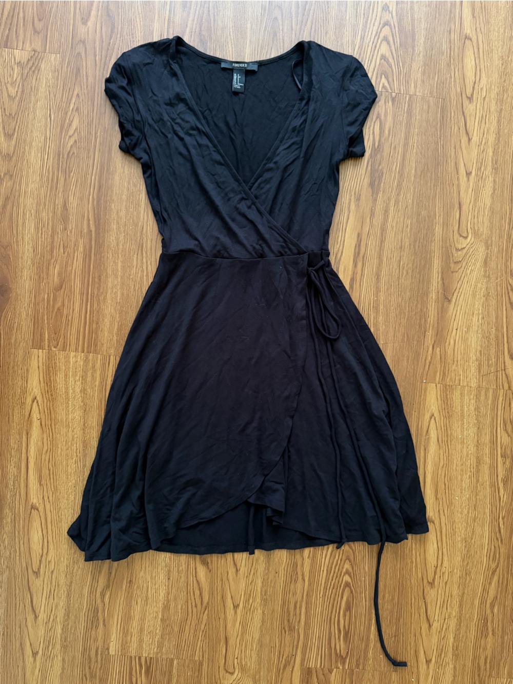 Forever 21 Black Wrap Dress